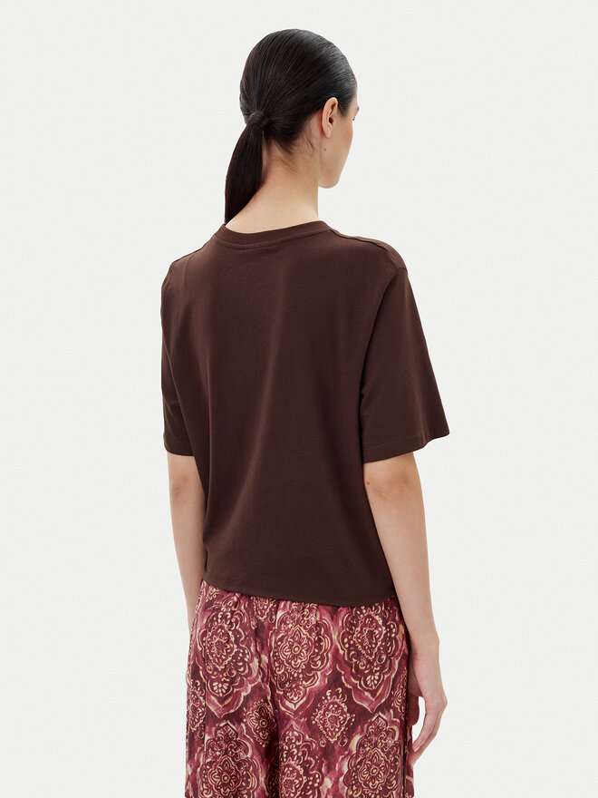 ViCOLO ViCOLO Majica UD0043 Rjava Regular Fit