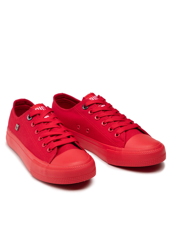 Big Star Shoes Plátenky Big Star Shoes AA274007 Červená