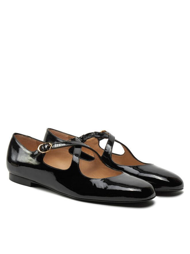 Stuart Weitzman Балетки Stuart Weitzman Clem Flat SK070 Чорний