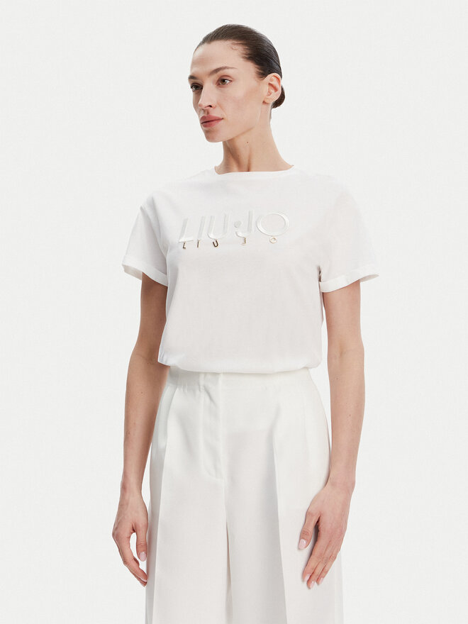 Liu Jo Liu Jo T-Shirt WA5007 JS923 Weiß Relaxed Fit