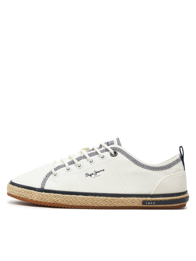 Pepe Jeans Espadryle Pepe Jeans Samoa Smart PMS10321 Biały
