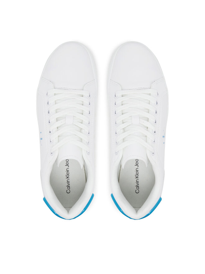 Calvin Klein Jeans Snīkeri Calvin Klein Jeans Classic Cupsole Ru Patch Lth Wn YW0YW01845 Balts