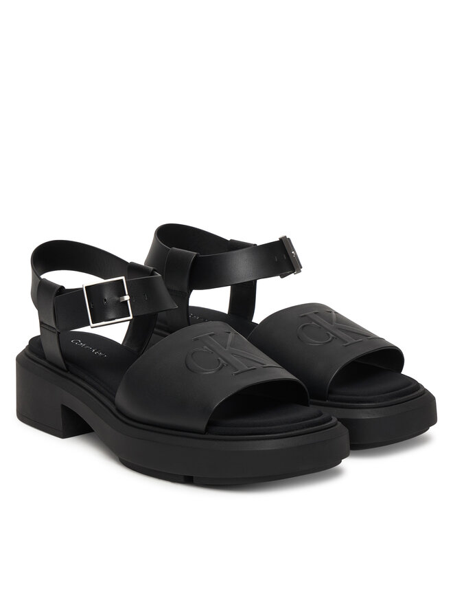 Calvin Klein Sandalen Calvin Klein Chunky Sandal Lth Mg HW0HW03131 Schwarz