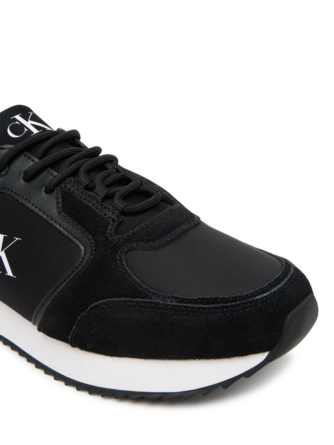 Calvin Klein Jeans Sneakers Calvin Klein Jeans Runner Laceup Sock Mg Nylon Mix YW0YW01644 Schwarz