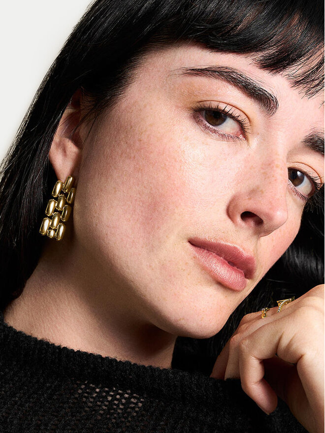 Fossil Pendientes Fossil Arden JF04786710 Oro