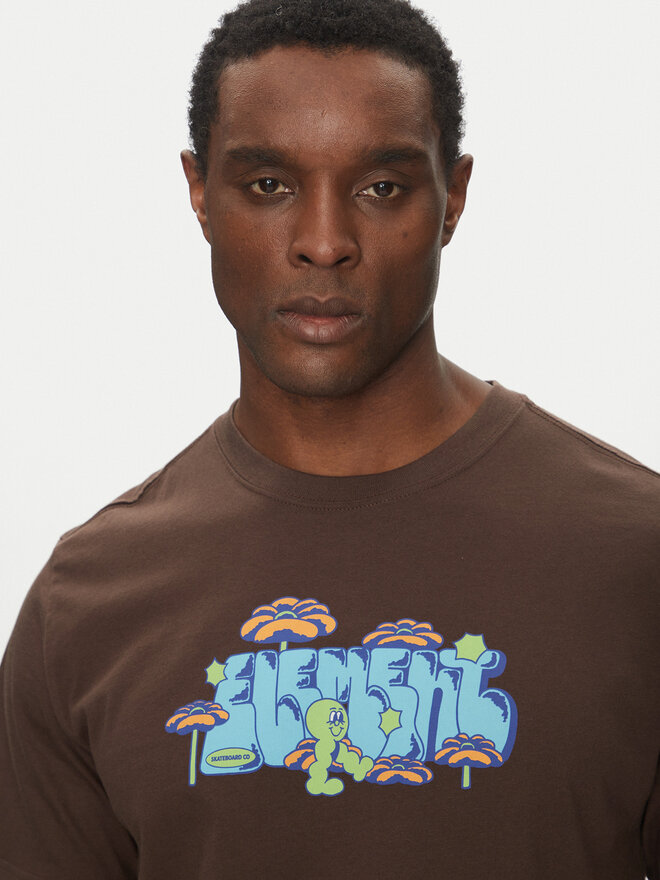 Element Element Póló ELYZT00512 Barna Relaxed Fit