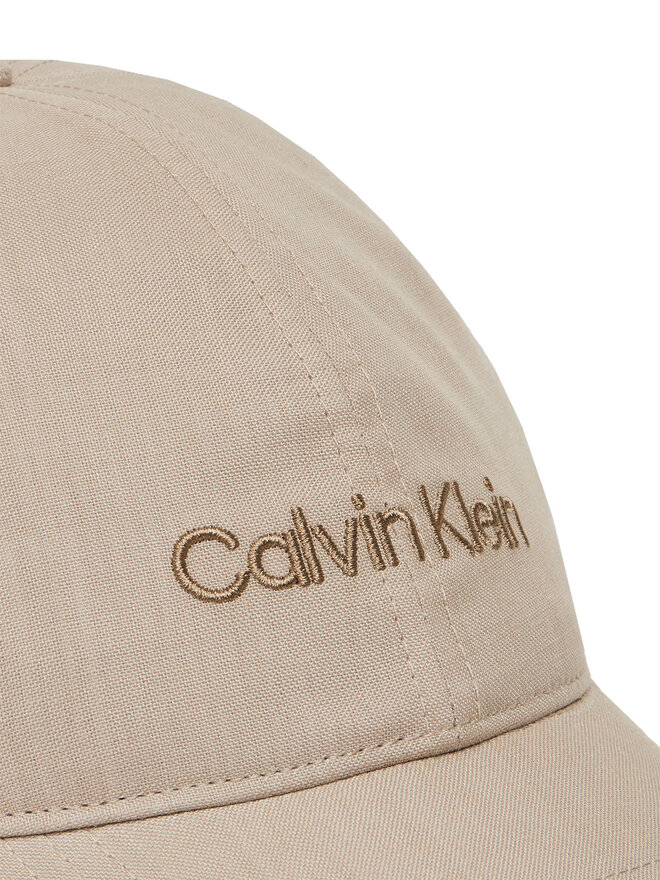 Calvin Klein Шапка с козирка Calvin Klein Emb Logo LV04D5024G Бежов