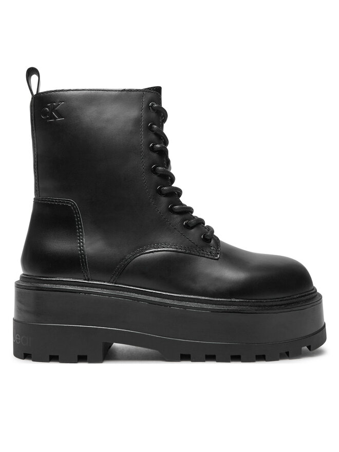 Calvin Klein Jeans Schnürstiefeletten Calvin Klein Jeans Flatform YW0YW01535 Schwarz