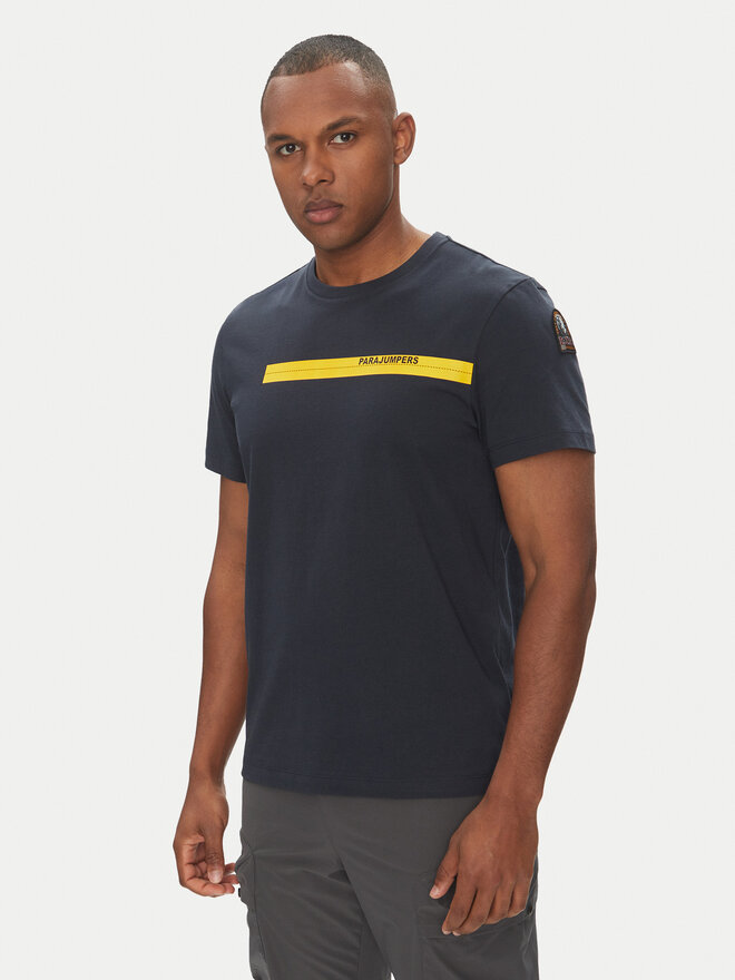 Parajumpers Parajumpers T-Shirt Tape 25SMPMTSIT01 Dunkelblau Regular Fit