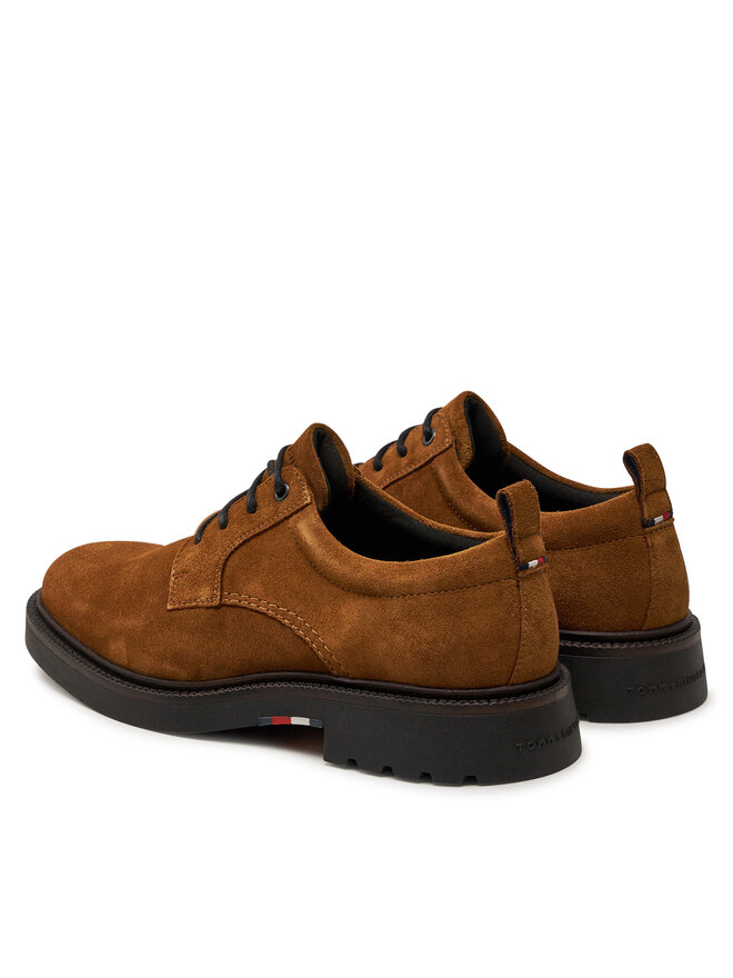 Tommy Hilfiger Īsi apavi Tommy Hilfiger Light Hilfiger Lwt Suede Shoe FM0FM05088 Brūns