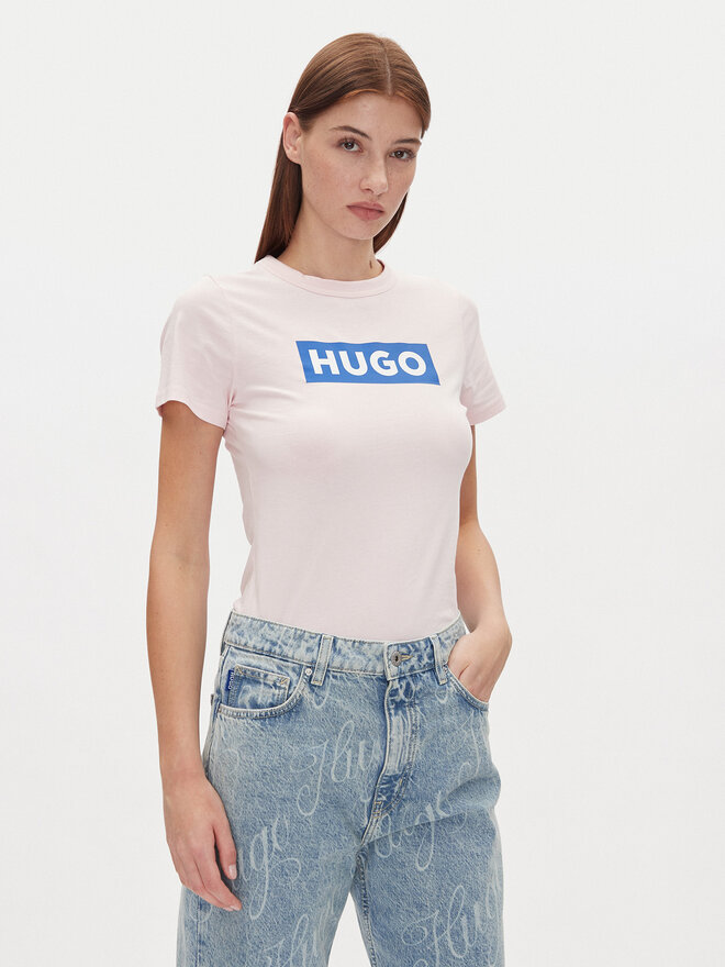 HUGO HUGO Camiseta Classic Tee_B 50510772 Rosa Slim Fit