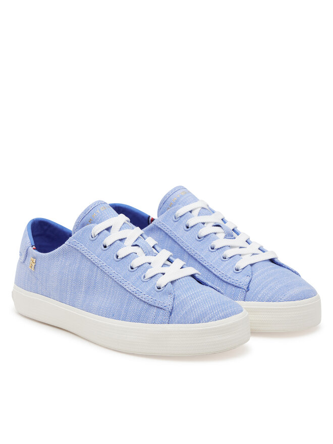 Tommy Hilfiger Sneakersy Tommy Hilfiger Vulc Sneaker Chambrey FW0FW08561 Niebieski