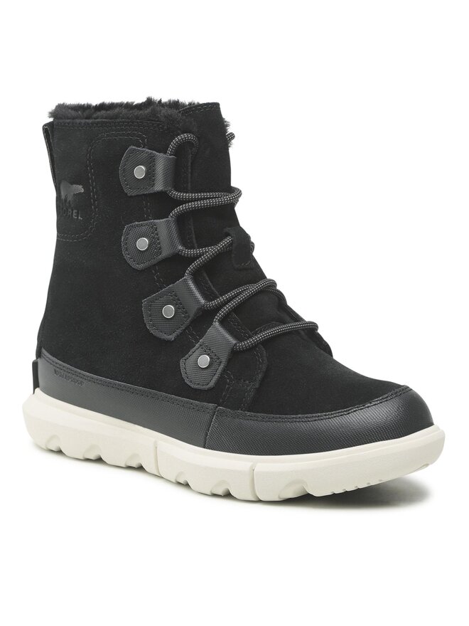 Sorel Schneeschuhe Sorel Explorel II Joan Faux Fur Wp NC4462-010 Schwarz