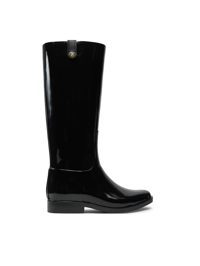 Tommy Hilfiger Gumáky Tommy Hilfiger Th Stud Rubber Long Rainboot FW0FW08185 Čierna