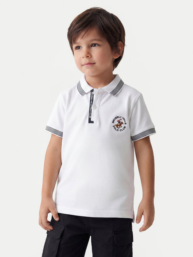 Beverly Hills Polo Club Beverly Hills Polo Club Поло P-SS26B-P424108 Білий Regular Fit