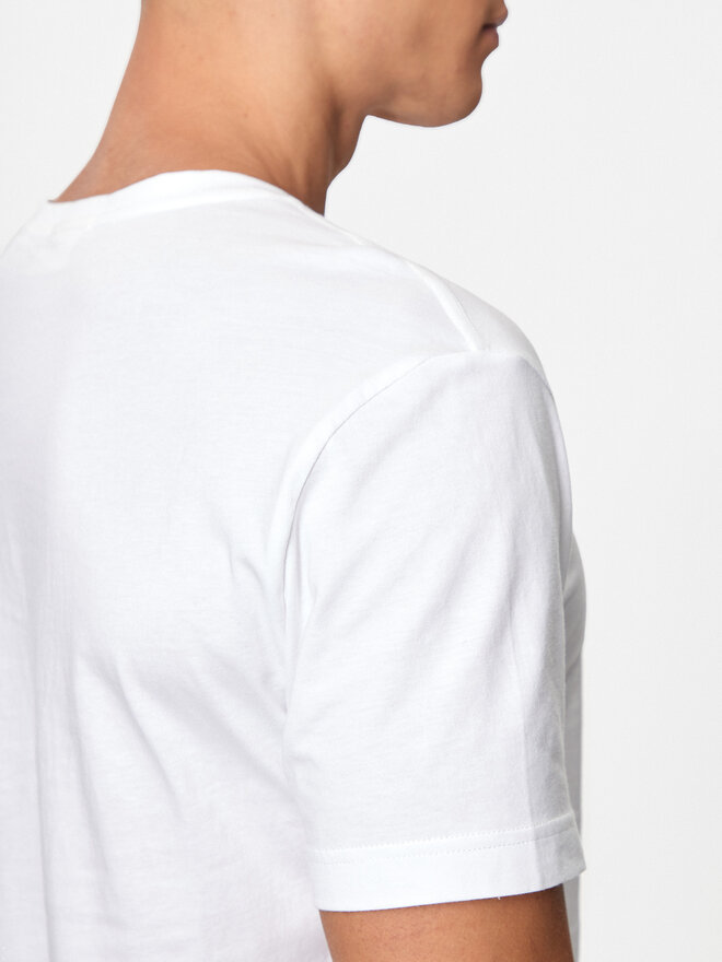 Gant Gant Marškinėliai Shield 2003186 Balta Slim Fit