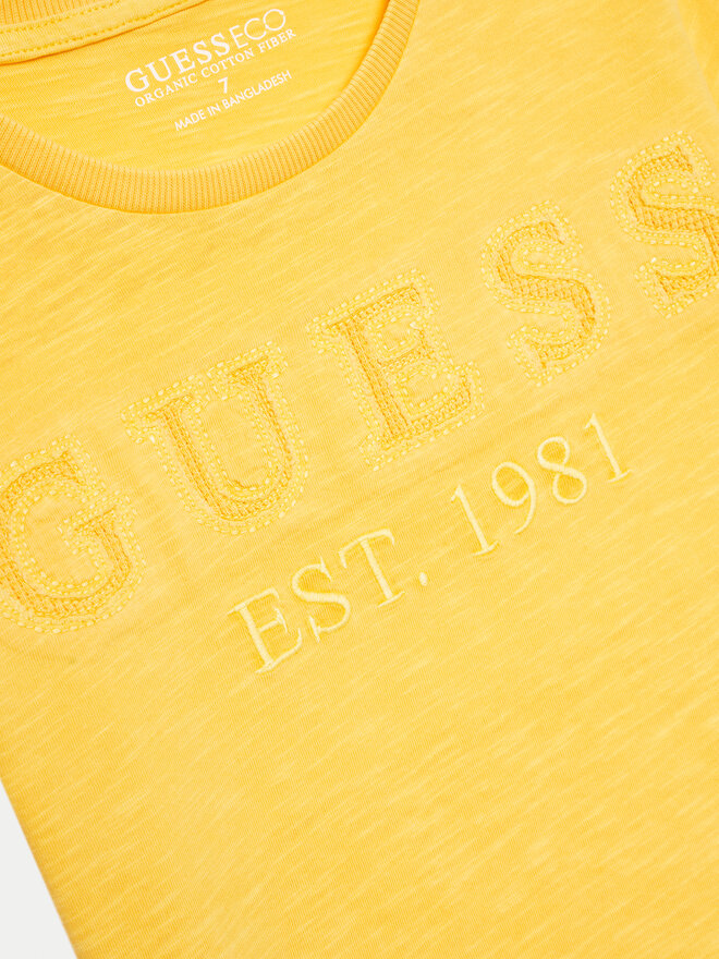 Guess Guess Camiseta L4GI09 K6XN4 Amarillo Regular Fit