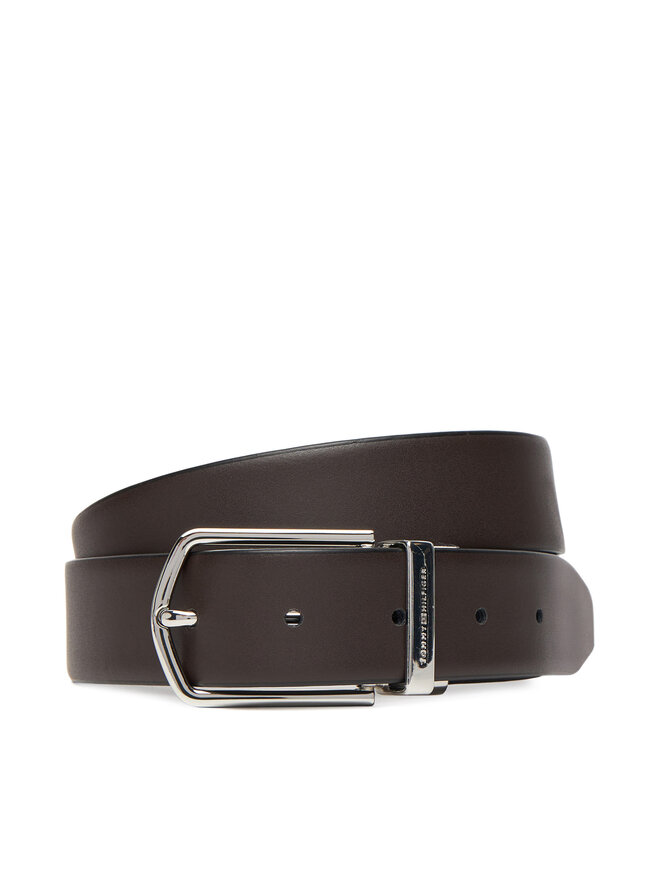 Tommy Hilfiger Чоловічий ремінь Tommy Hilfiger Th Business Lux Rev AM0AM13762 Чорний