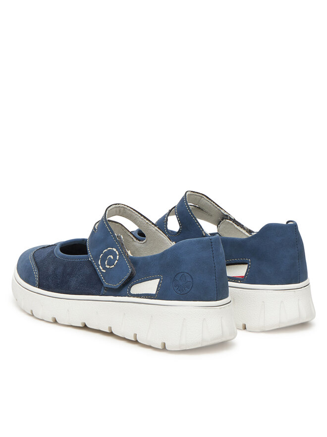 Rieker Pantofi Rieker N1350-14 Bleumarin