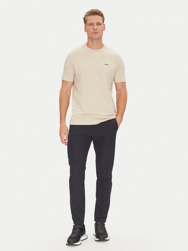 BOSS BOSS Camiseta 50506373 Beis Regular Fit