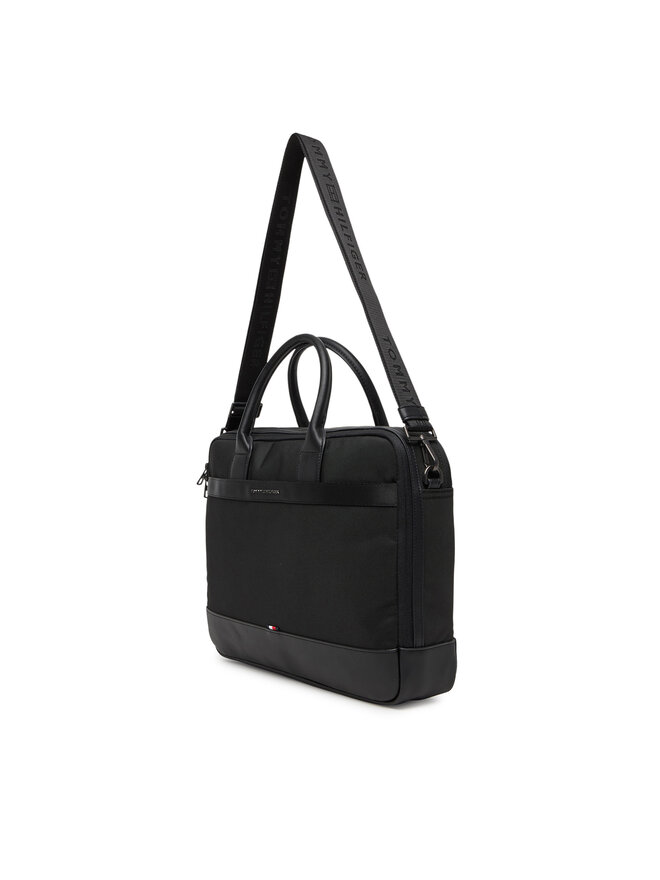 Tommy Hilfiger Taška na laptop Tommy Hilfiger Th Nylon Travel Computer Bag AM0AM13470 Čierna
