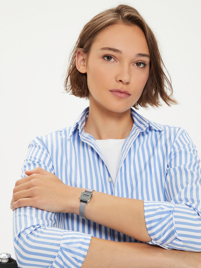 Casio Ρολόι Casio Vintage LA670WEM-7EF Ασημί