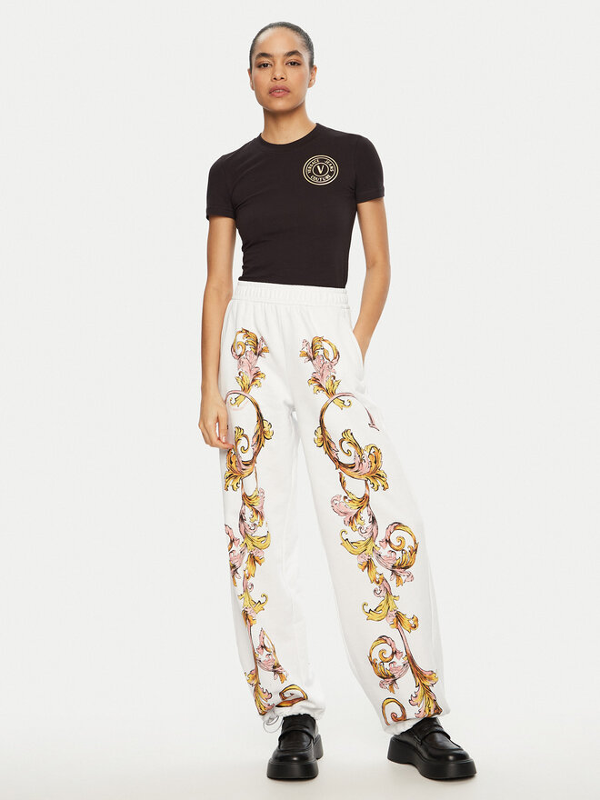 Versace Jeans Couture Versace Jeans Couture Футболка 78HAHT00 Чорний Regular Fit