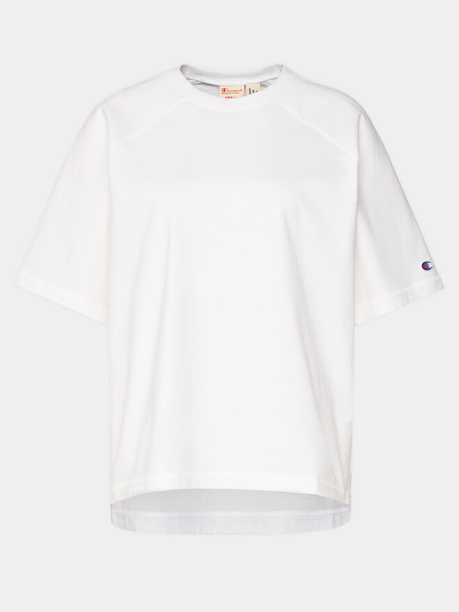 Champion Champion Marškinėliai 117351 Balta Relaxed Fit