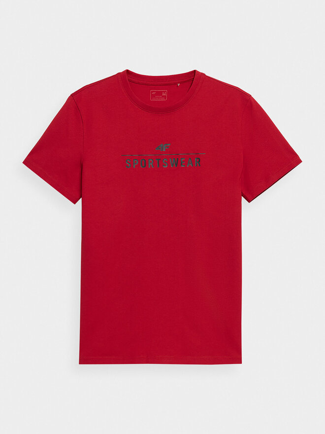 4F 4F T-Shirt 4FSS23TTSHM539 Κόκκινο Regular Fit