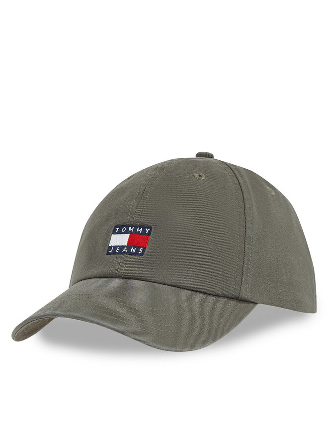Tommy Jeans Czapka z daszkiem Tommy Jeans Tjm Heritage Cap AM0AM12020 Zielony