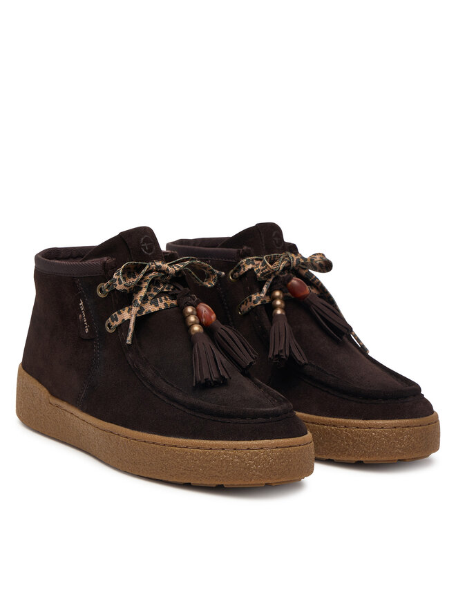 Tamaris Schnürschuhe Tamaris 1-25406-47 Dunkelbraun