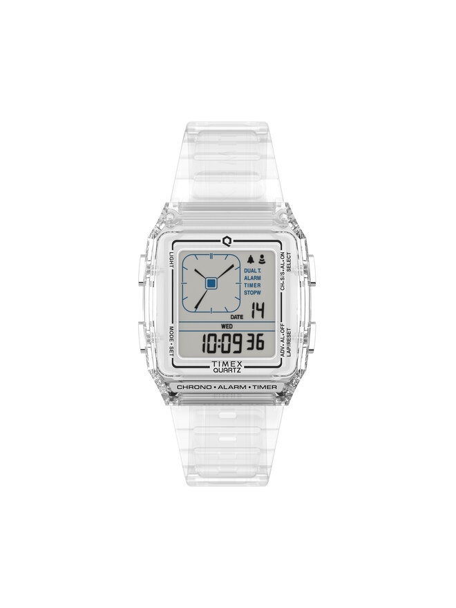 Timex Ročna ura Timex Q LCA TW2W45200 Transparentna
