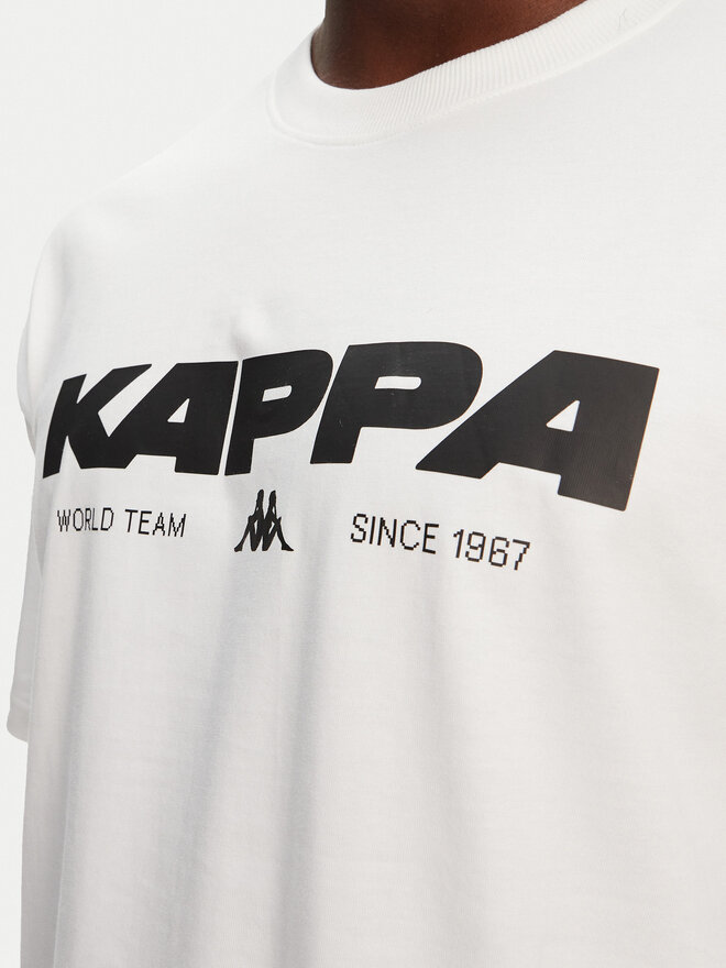 Kappa Kappa Marškinėliai Nhisso 351S5MW Balta Regular Fit