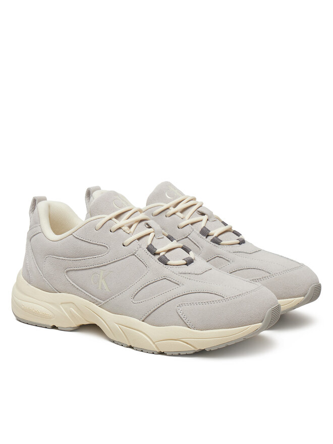 Calvin Klein Jeans Сникърси Calvin Klein Jeans Retro Tennis Low Mg Mix Media YM0YM01171 Сив