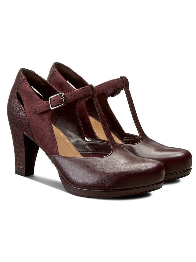 Calzados Botines Guinda Para Mujer Leather Botin Mujer Clarks