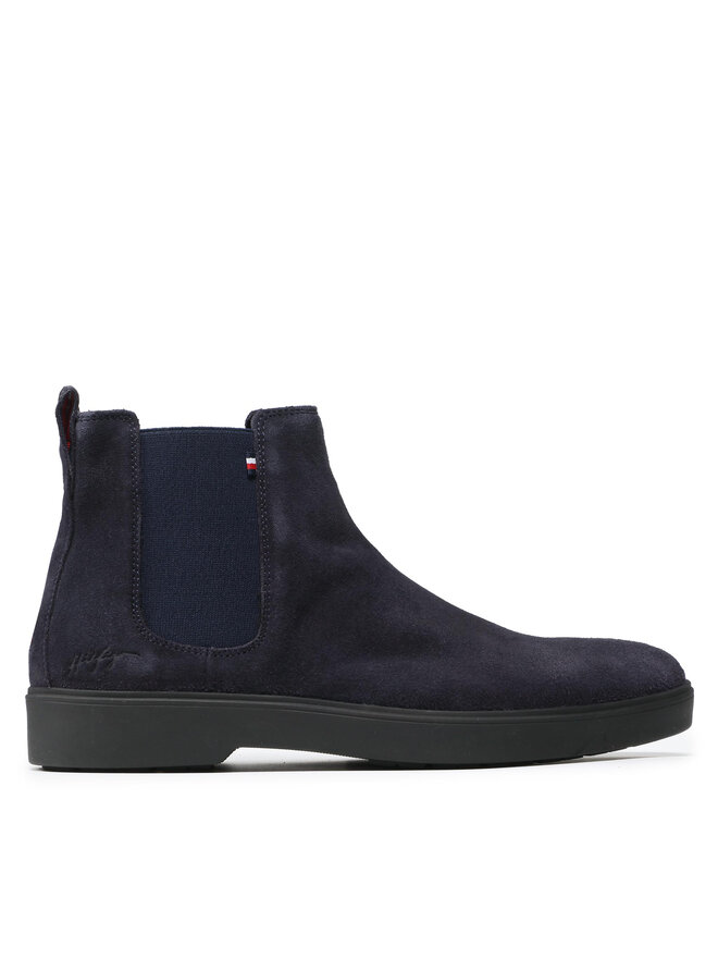 Tommy hilfiger classic suede chelsea boots sale