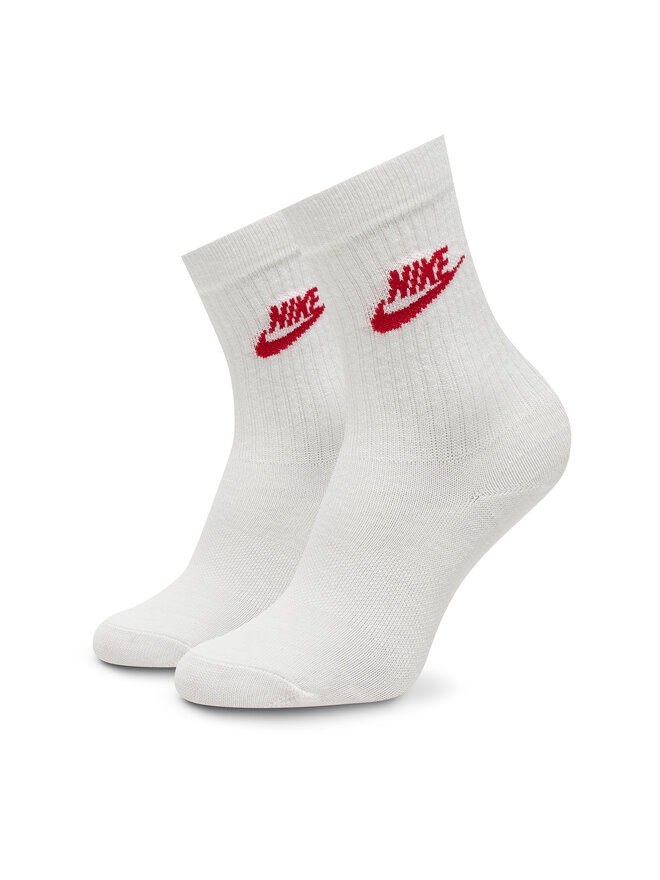 Nike 3 pares de calcetines altos para mujer Nike DX5025 Blanco