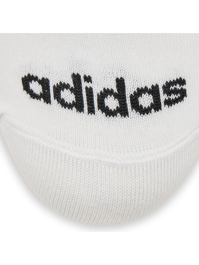 adidas Ponožky Krátke Unisex adidas Thin Linear Low-Cut Socks 3 Pairs HT3447 Biela