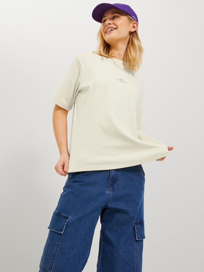 JJXX JJXX Camiseta 12241203 Écru Loose Fit
