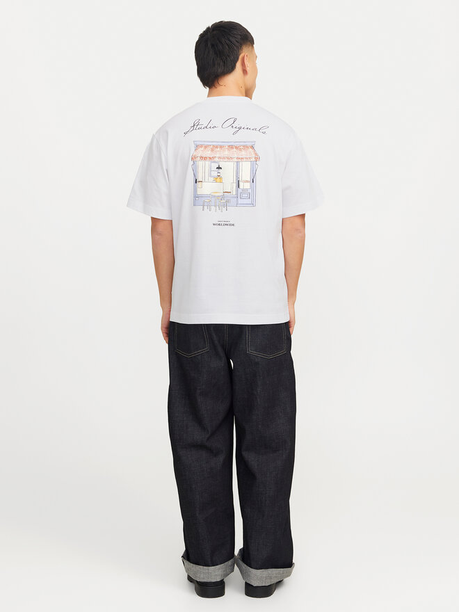 Jack&Jones Jack&Jones T-Shirt Islington 12273015 Λευκό Loose Fit
