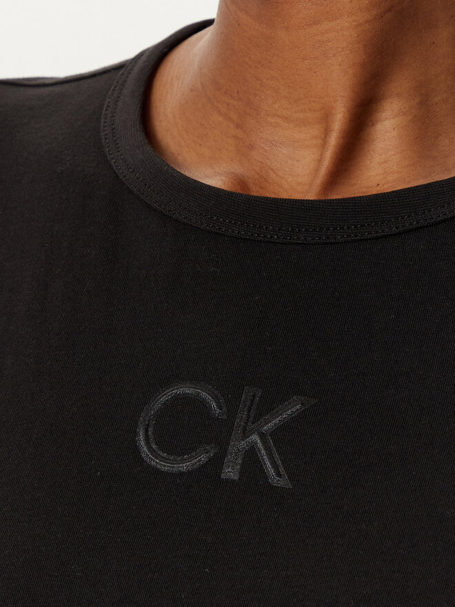 Calvin Klein Calvin Klein Camiseta Satin K20K207974 Negro Regular Fit