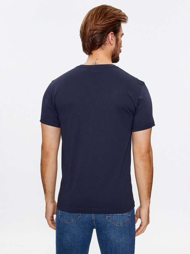 Gant Gant T-Shirt Shield 2003186 Dunkelblau Slim Fit