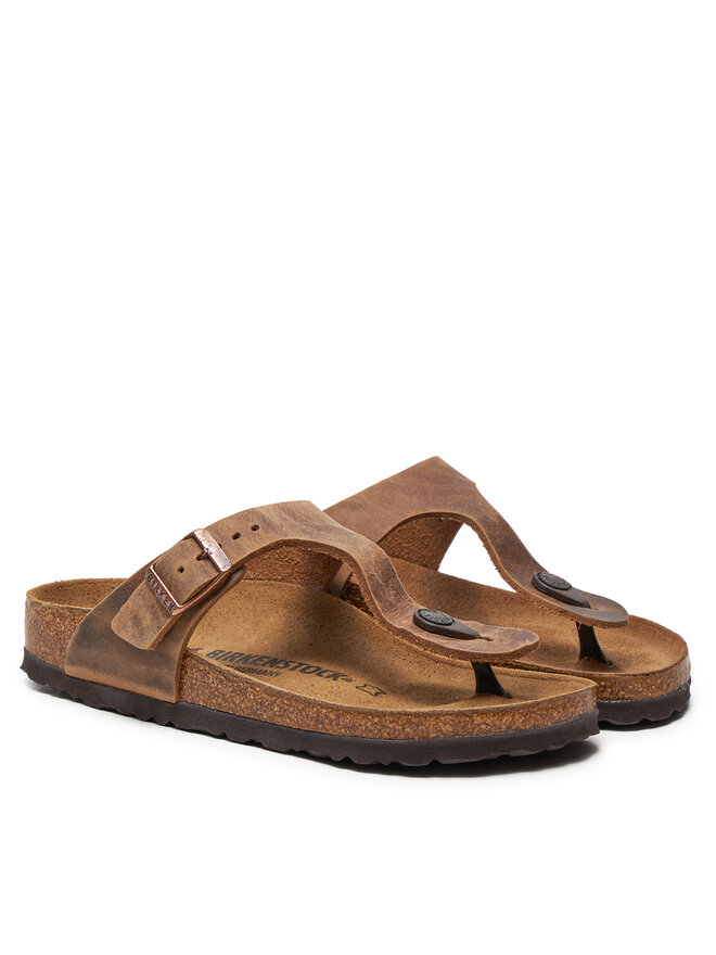 Birkenstock Japonki Birkenstock Gizeh Bs 0943813 Brązowy
