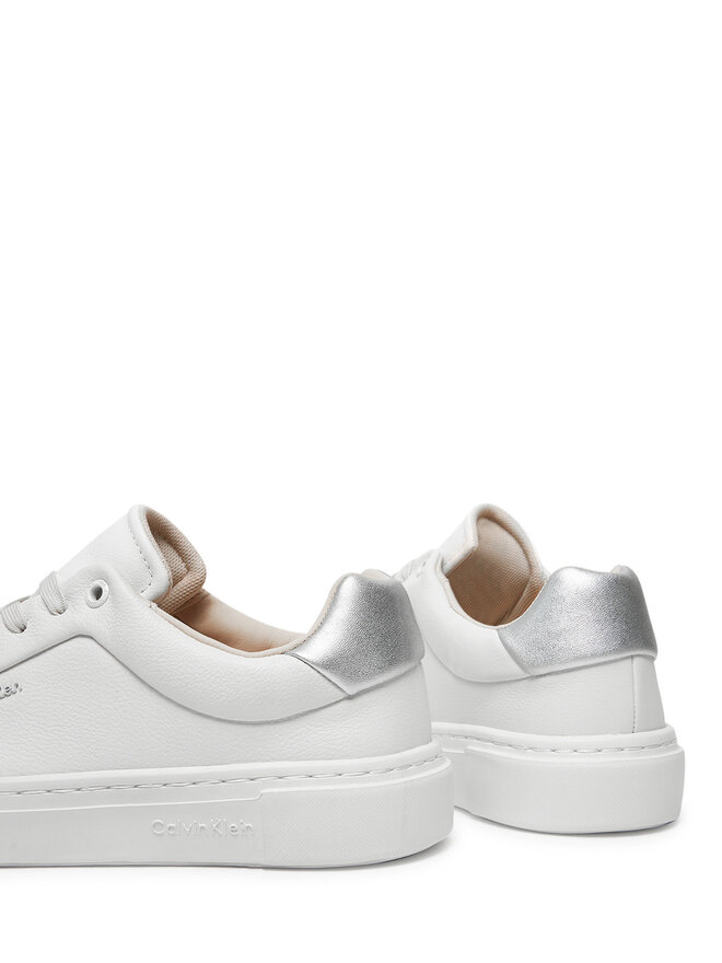 Calvin Klein Sneakersy Calvin Klein Cupsole Lace Up W/Ml HW0HW02288 Biały