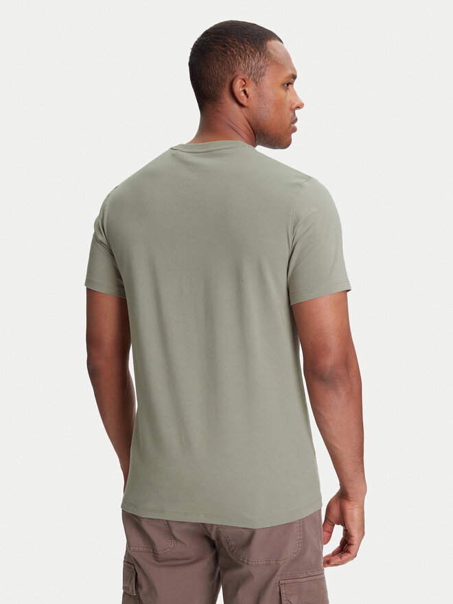 Guess Guess Футболка M4GI70 KC9X0 Хакі Slim Fit
