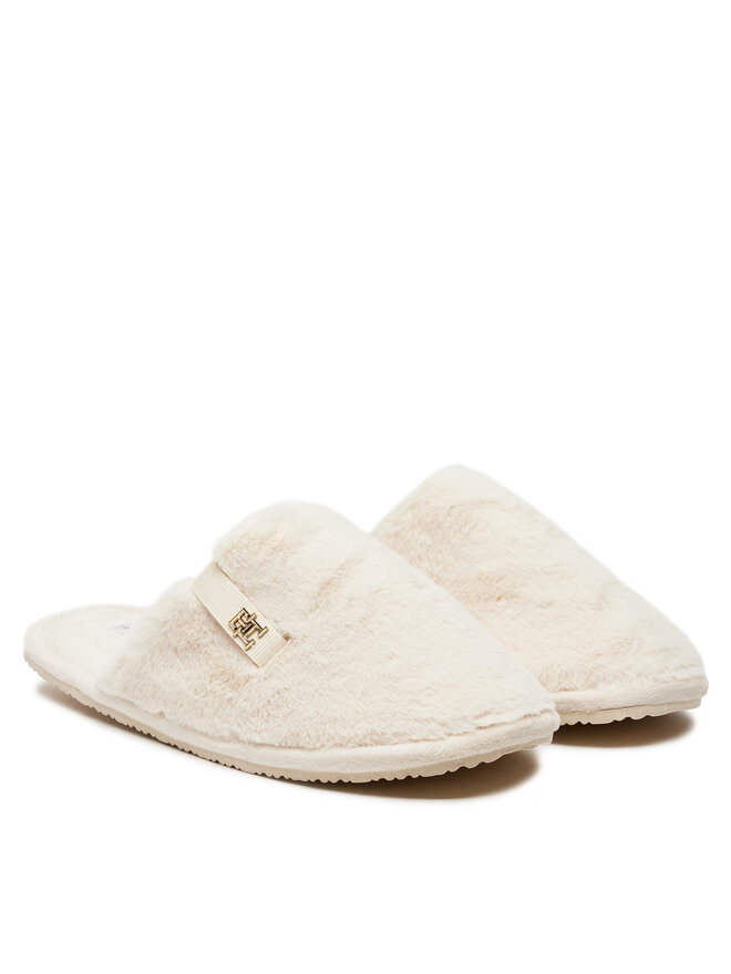 Tommy Hilfiger Papuci de casă Tommy Hilfiger Trenerzy Confort Home FW0FW08138 Alb