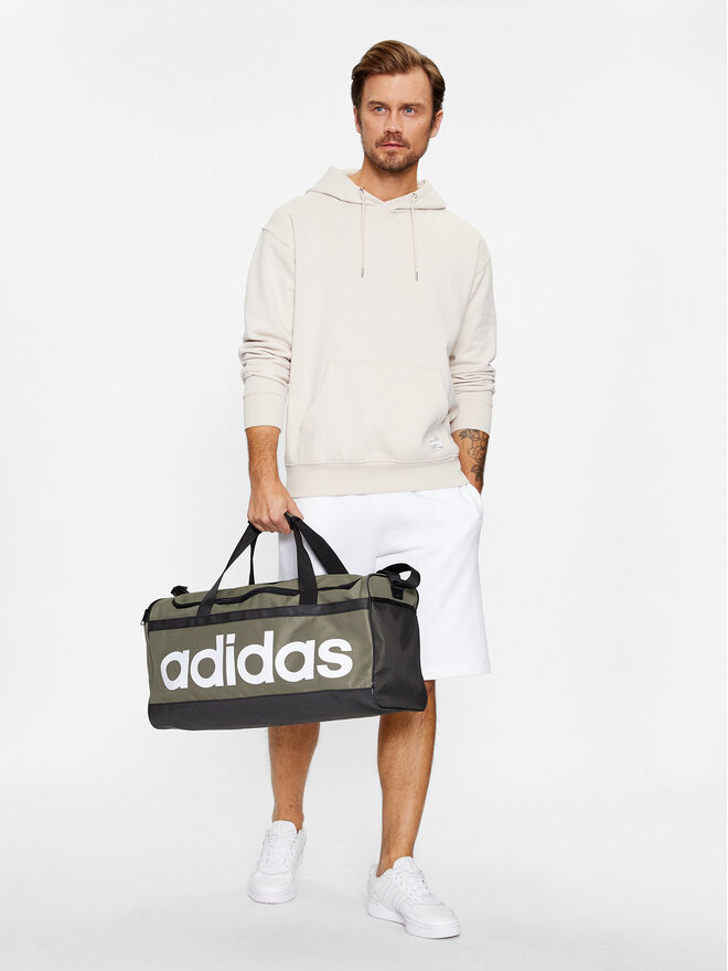 adidas Torba adidas Essentials Linear Duffel Bag Medium HR5350 Zielony