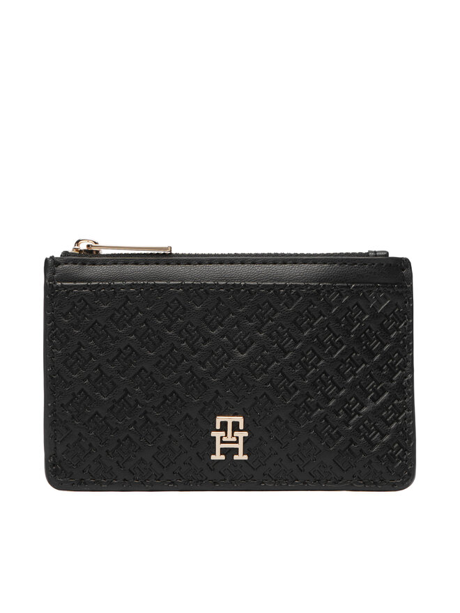 Tommy Hilfiger Kreditkartenetui Tommy Hilfiger Th Icon Long Cc Holder Mono AW0AW19166 Schwarz