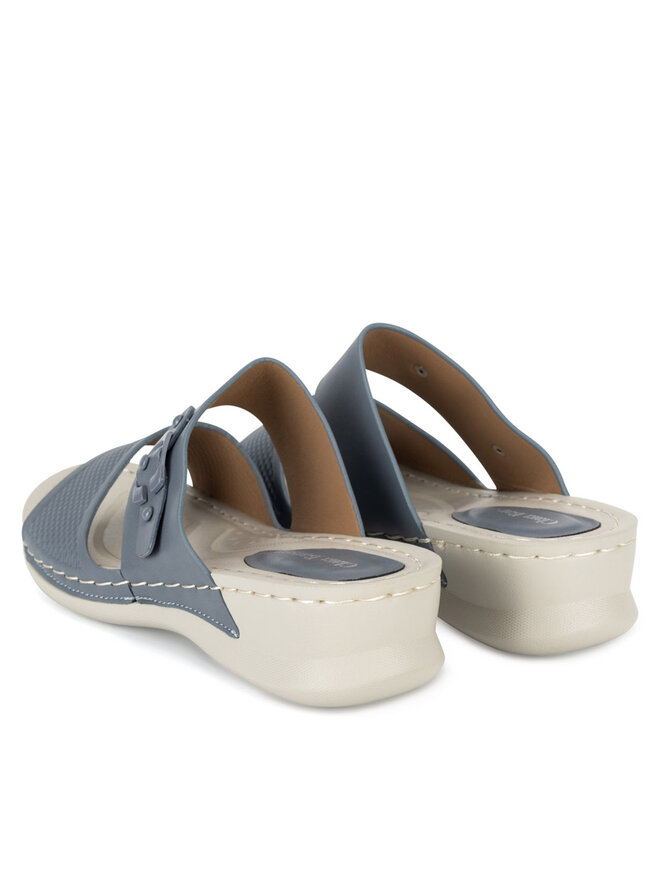 Clara Barson Pantoletten Clara Barson WYL05010-13B Dunkelblau