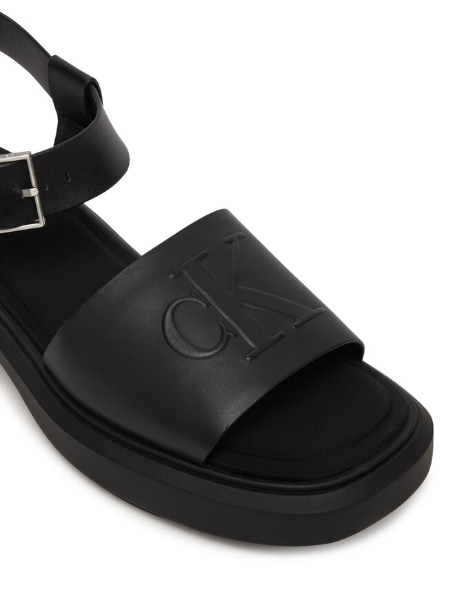 Calvin Klein Sandalen Calvin Klein Chunky Sandal Lth Mg HW0HW03131 Schwarz